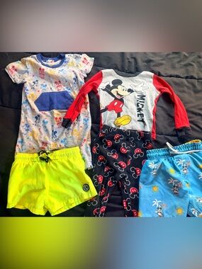 Baby Boy Toddler Size 2T 24 Months Disney Kids Bundle Pjs and Swim